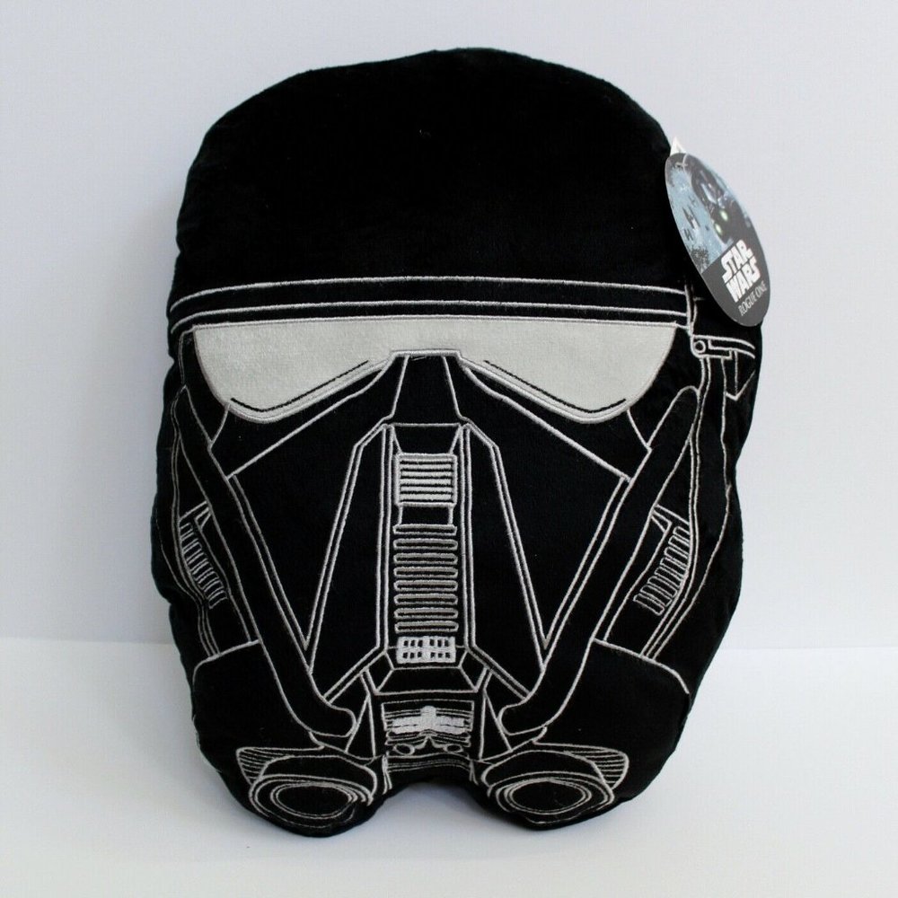 Star Wars Rogue One Black Stormtrooper Plush Throw Pillow